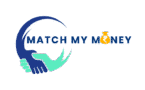 Match My Money logo showing a handshake and rupee bag symbol, representing financial trust and loan matching in India